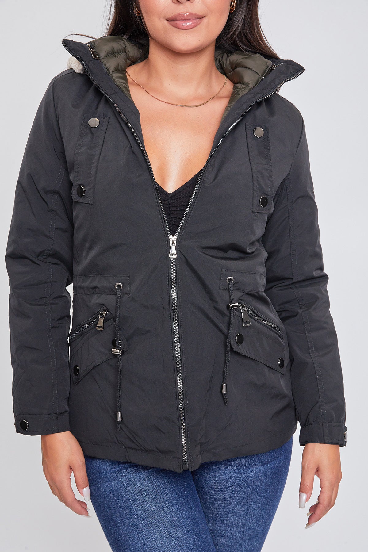 Winter Puffer Lined Shell Jacket