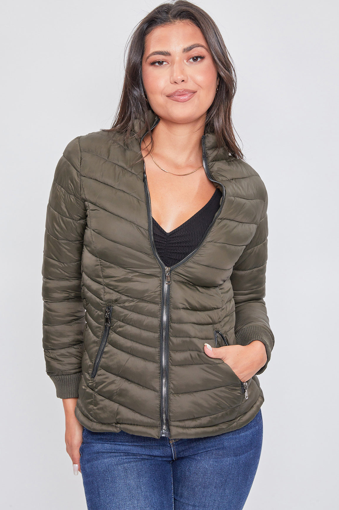 Winter Puffer Lined Shell Jacket