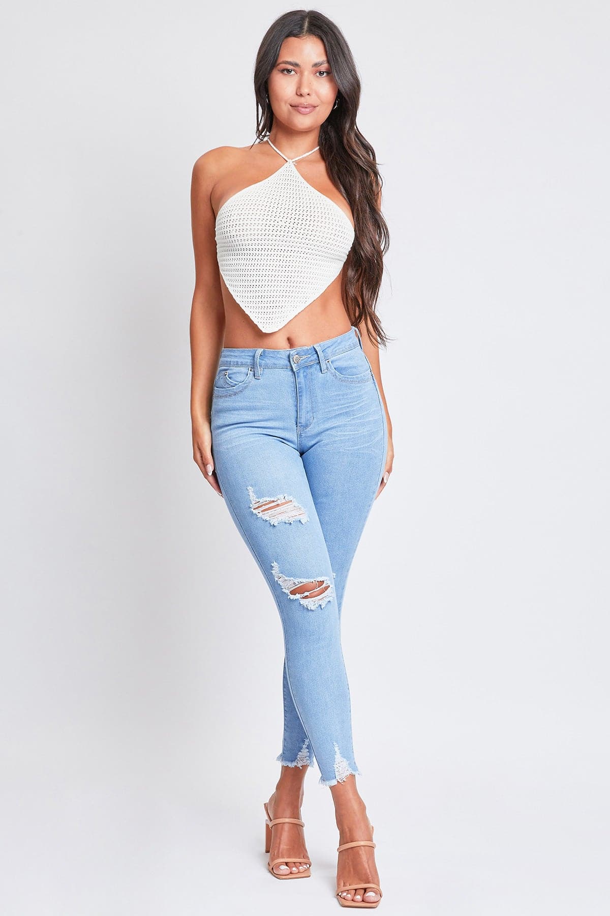 L Light Blue Rips