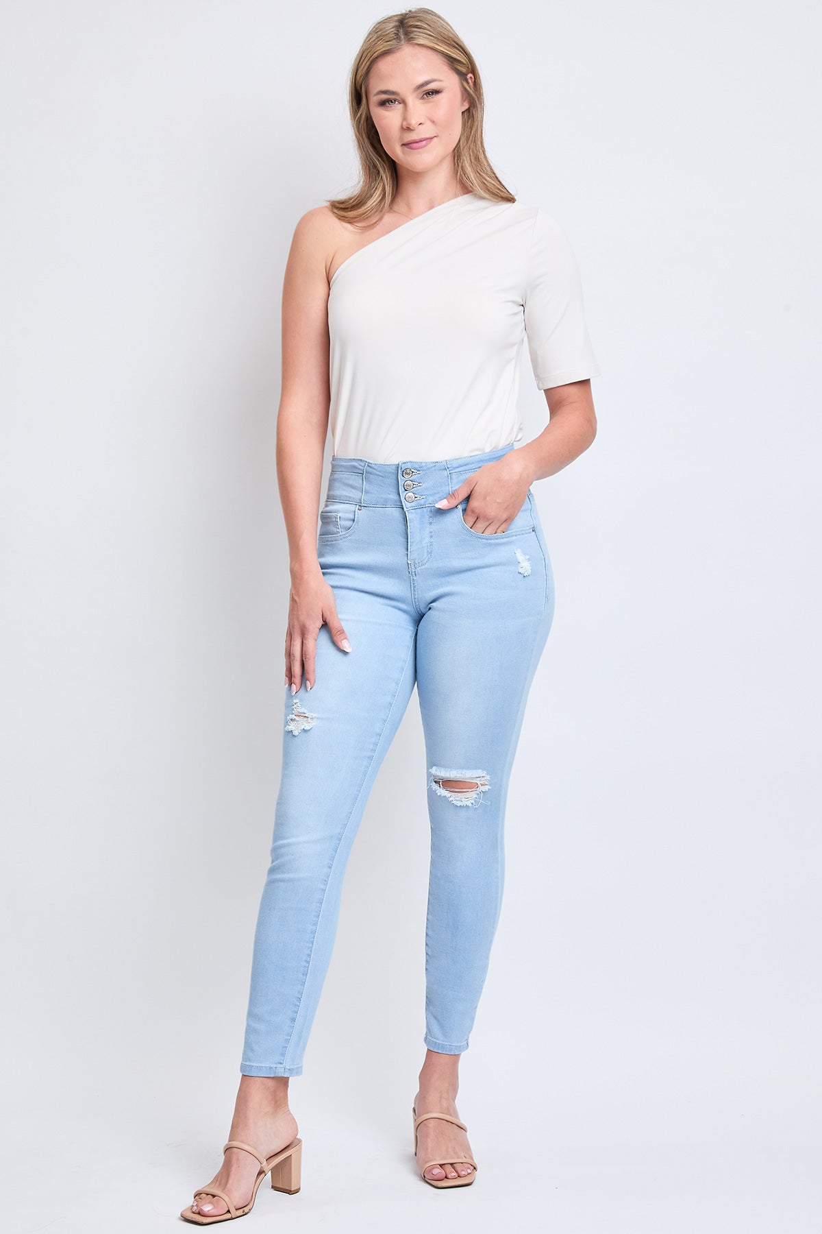 L Light Blue Rips