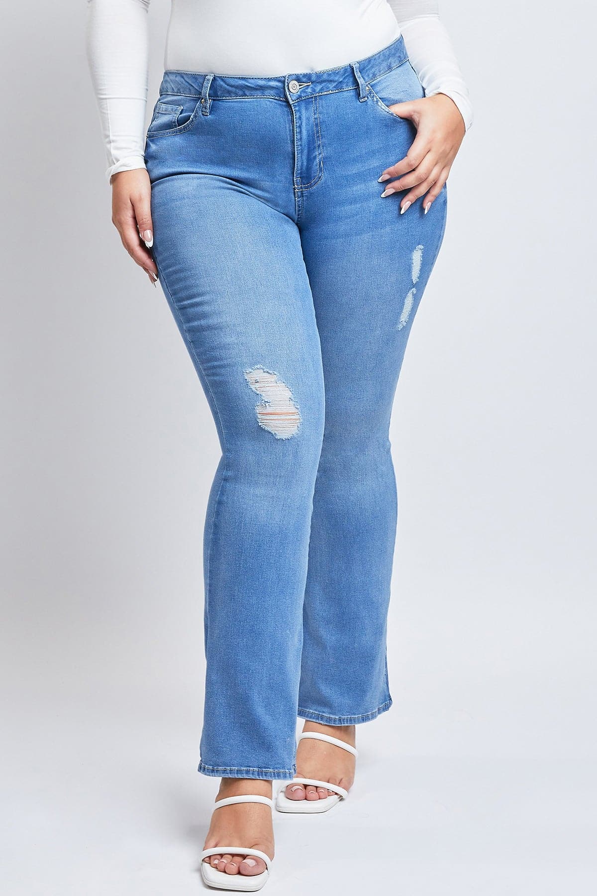 L Light Blue Rips
