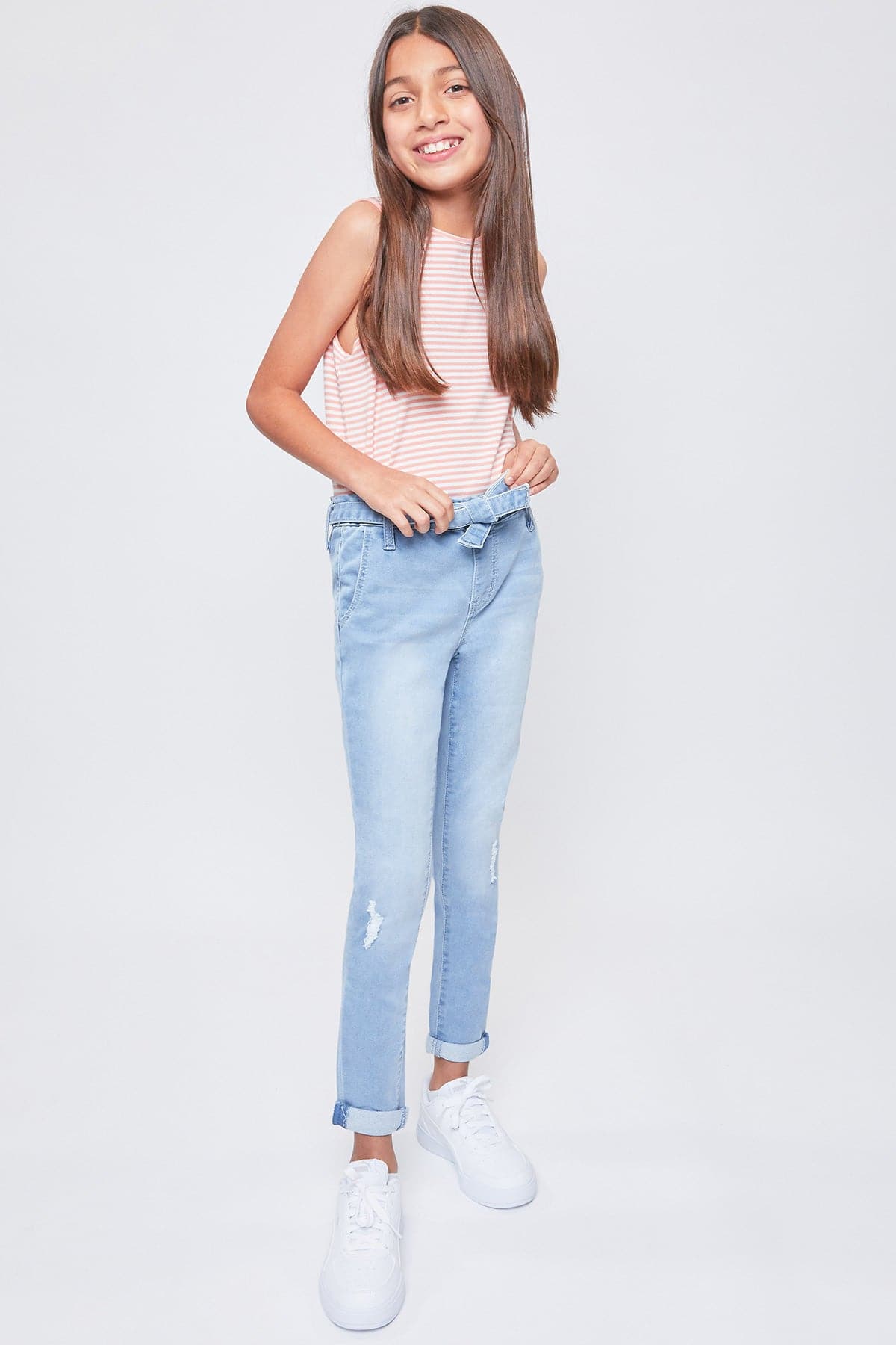 L Light Blue Rips