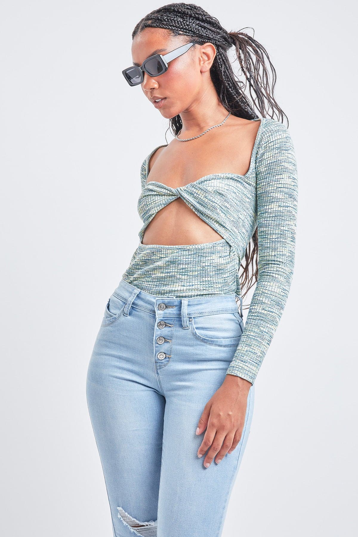 L Light Blue Rips