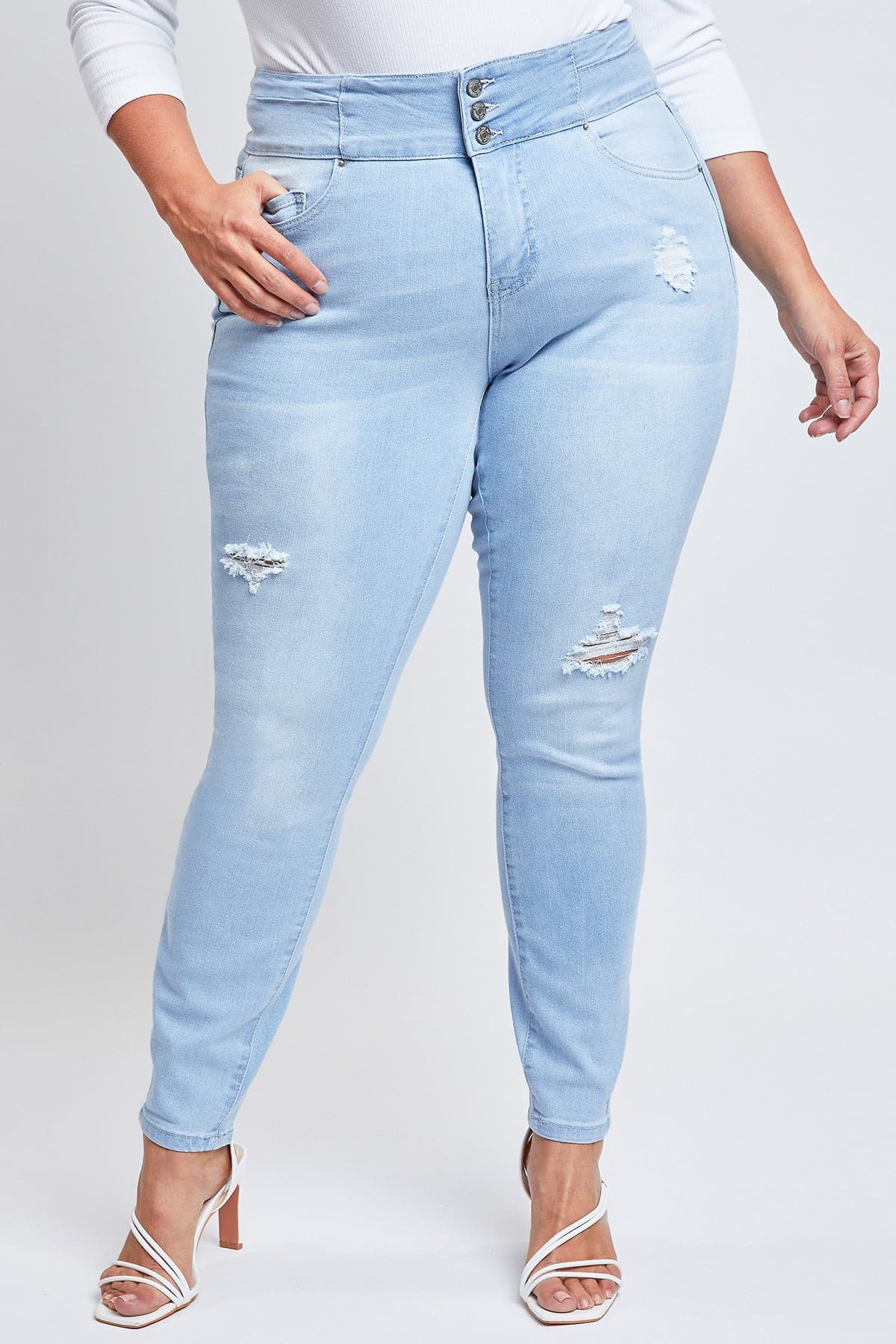 L Light Blue Rips