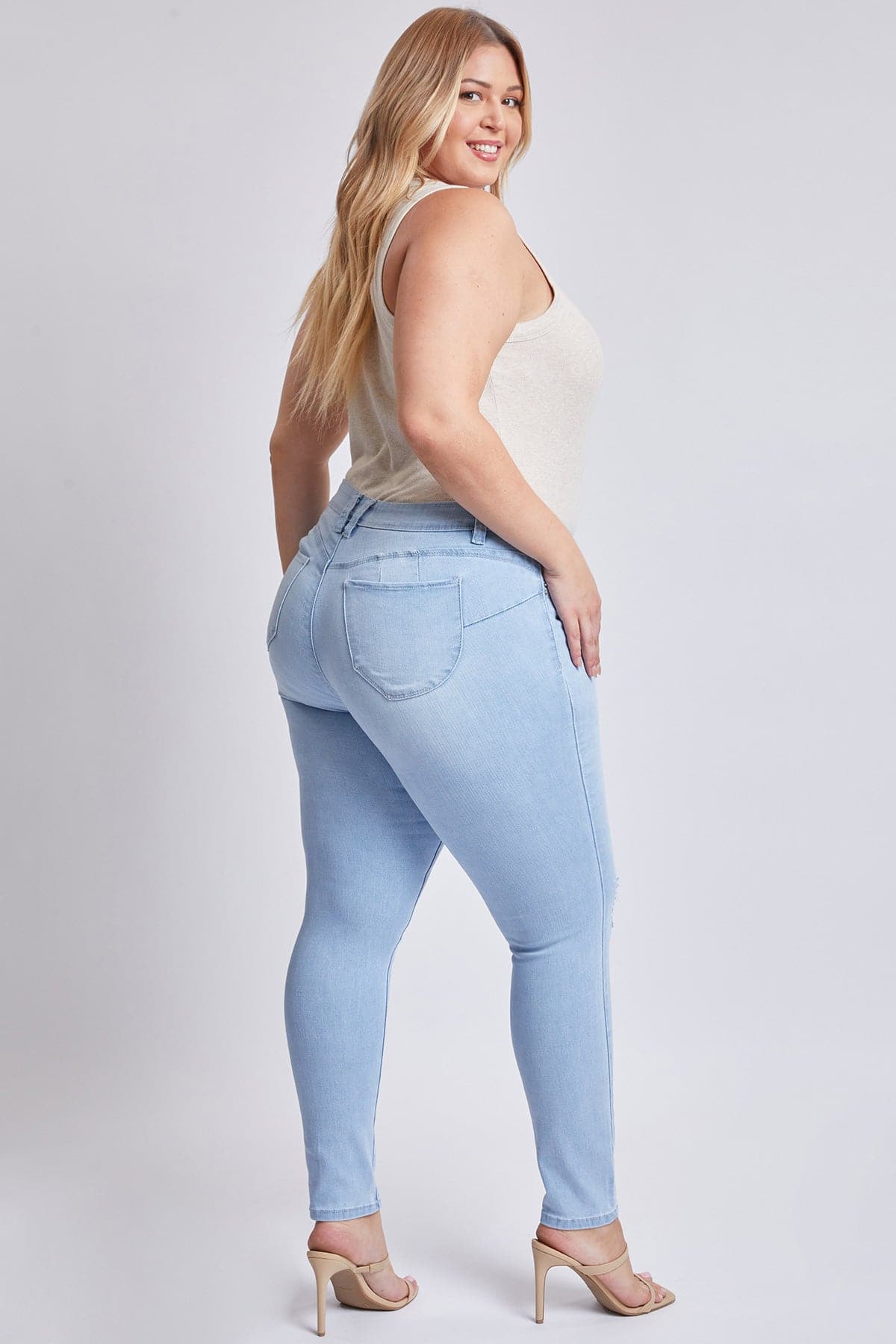 L Light Blue Rips