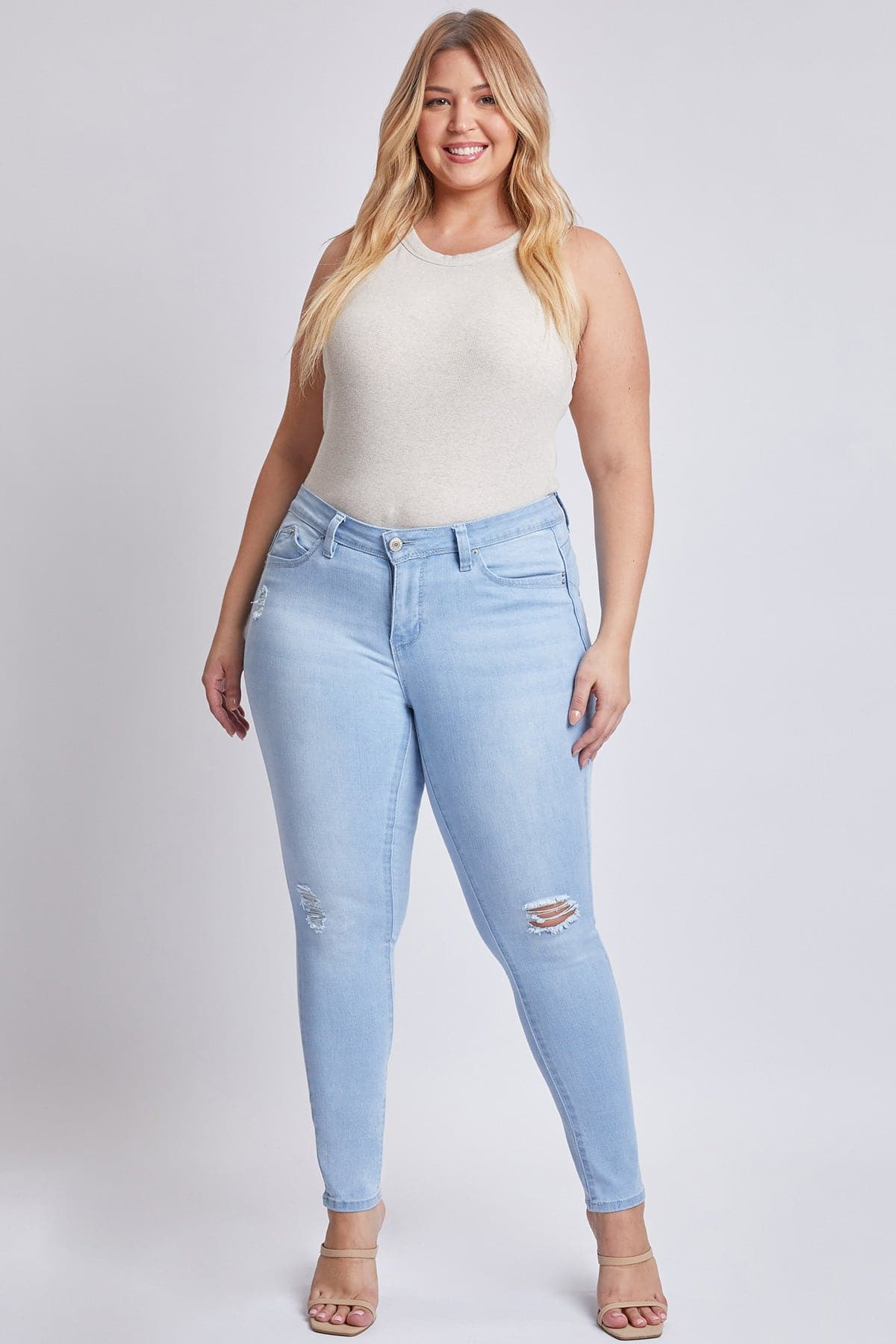 L Light Blue Rips