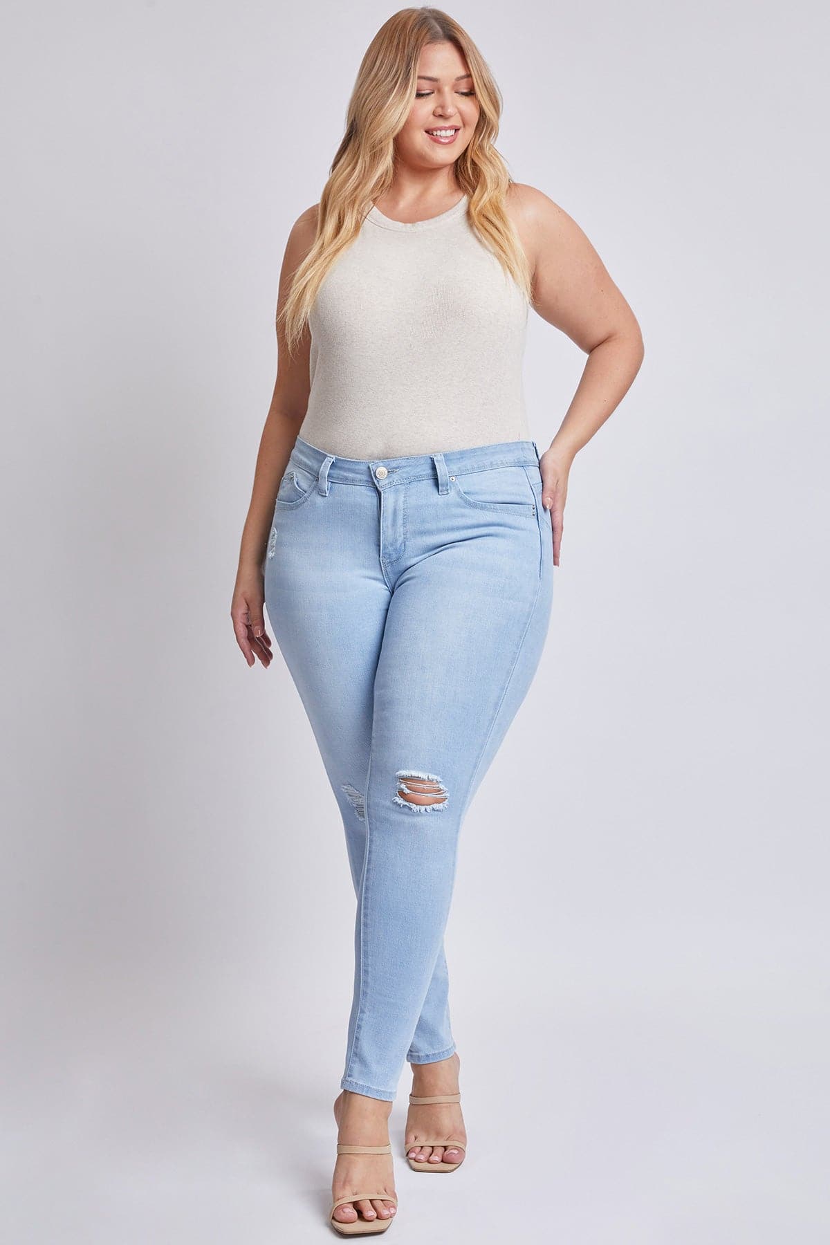 L Light Blue Rips