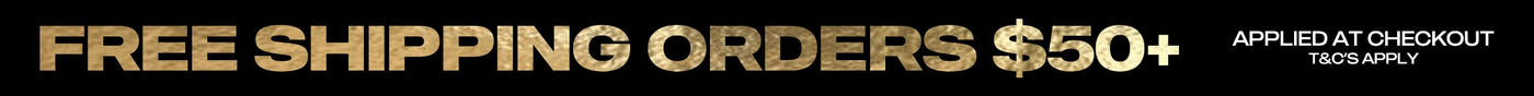 Free shipping offer text on a black background