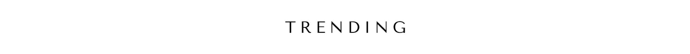 Text 'TRENDING' in a minimalist design with a white background