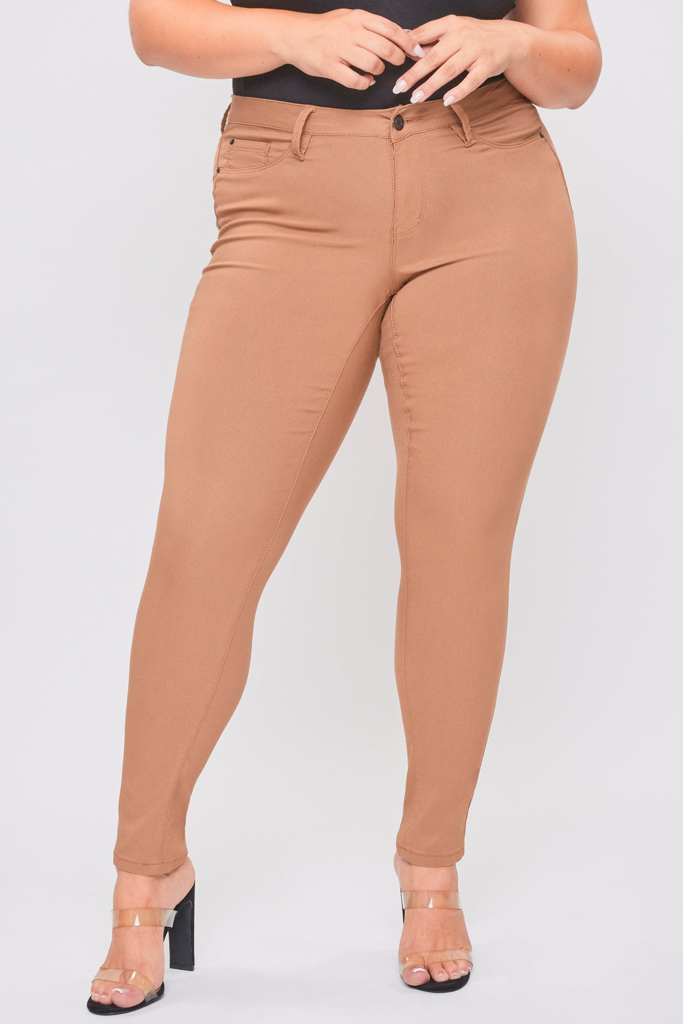 Plus Size Women's Hyperstretch Forever Color Skinny Pants - Warm Tones