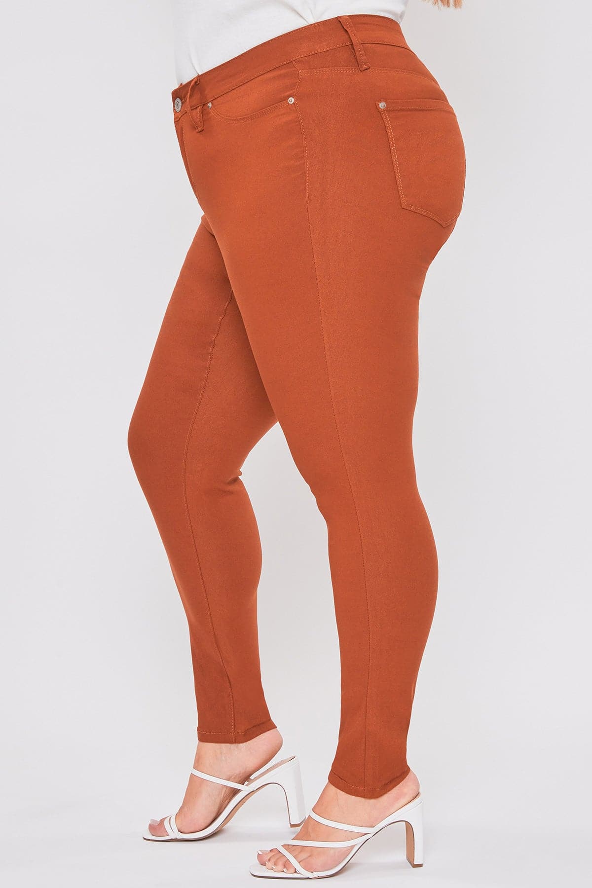 Plus Size Women's Hyperstretch Forever Color Skinny Pants - Warm Tones