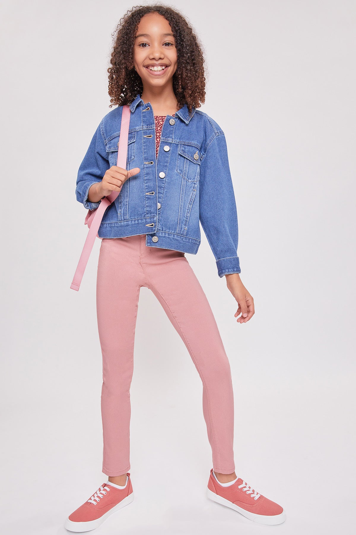 Girls Basic Oversized Denim Jacket