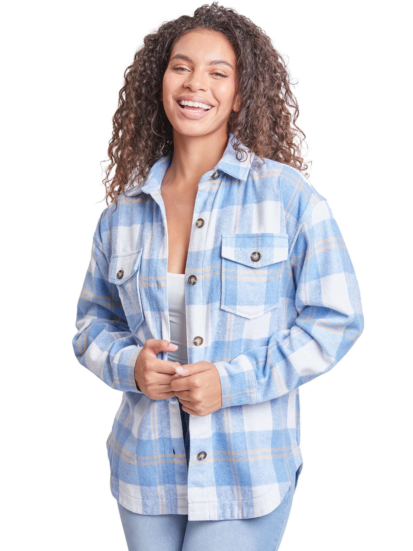 Women's Oversized Plaid Flannel Shacket