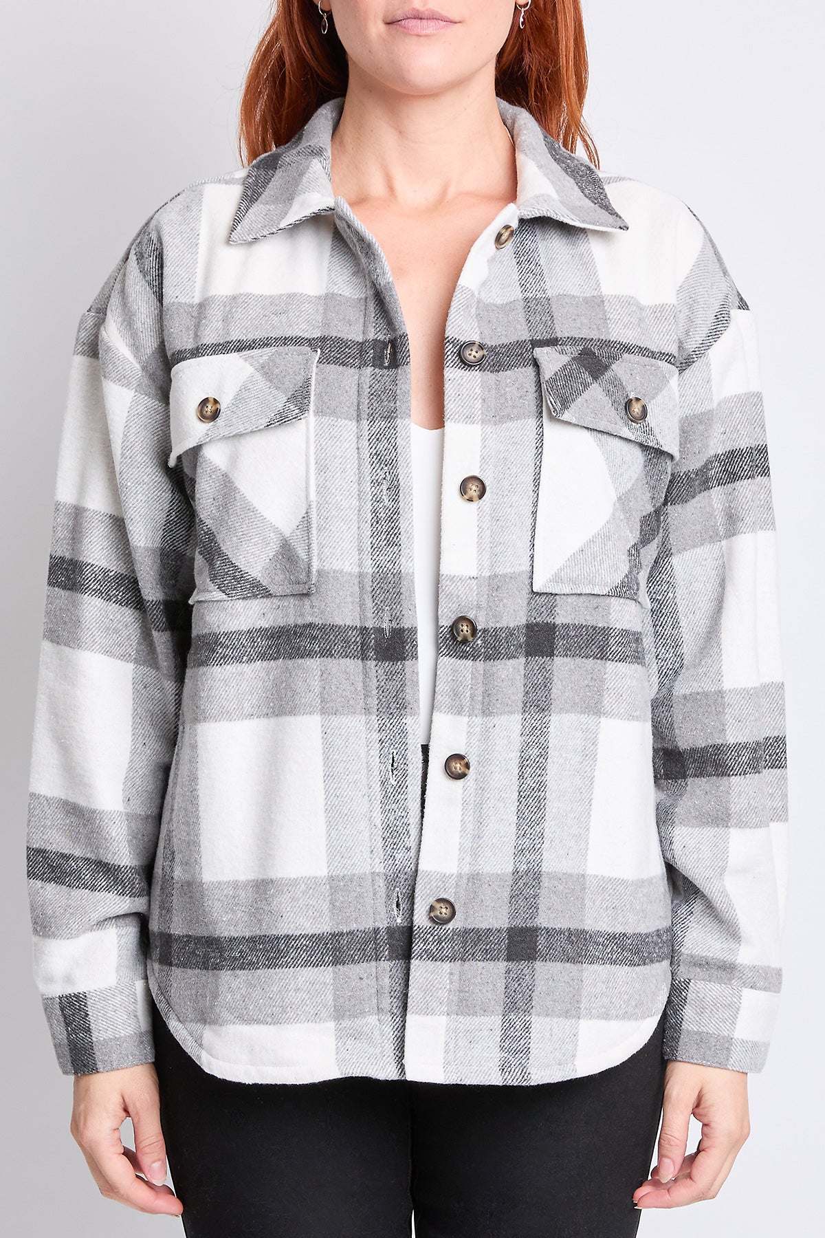 Grey Cream Plaid