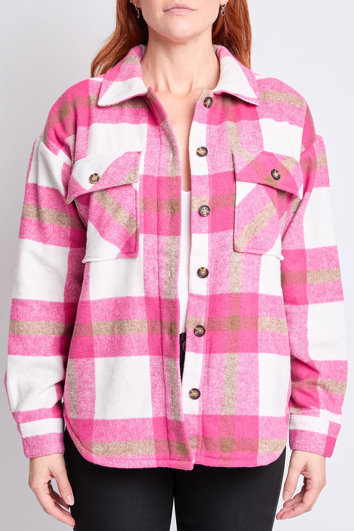 Pink Cream Plaid