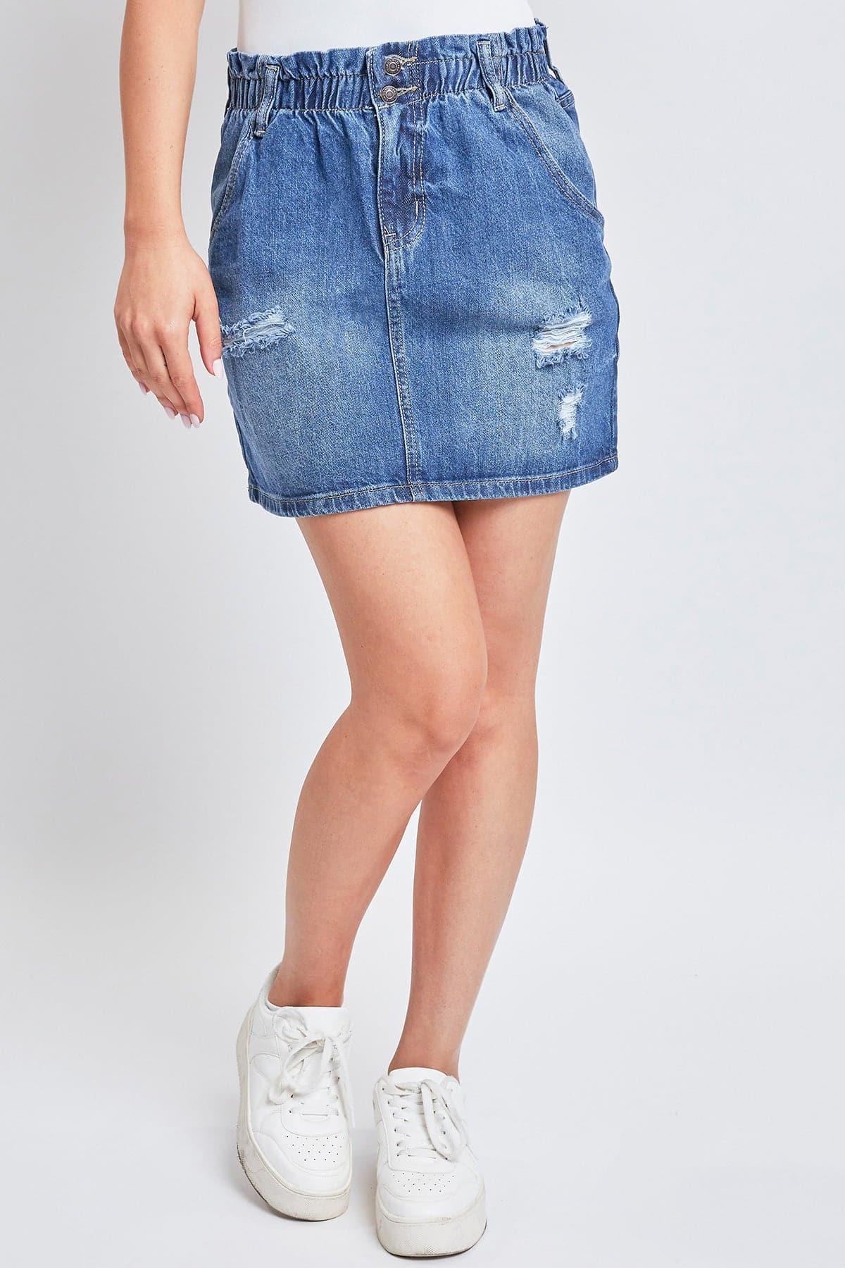 Women's Paperbag Denim Skirt