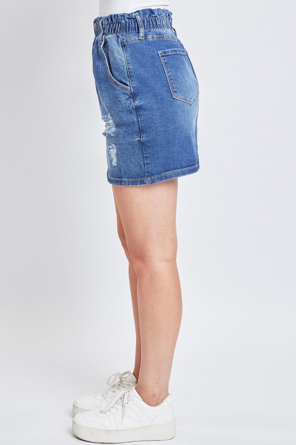 Women's Paperbag Denim Skirt