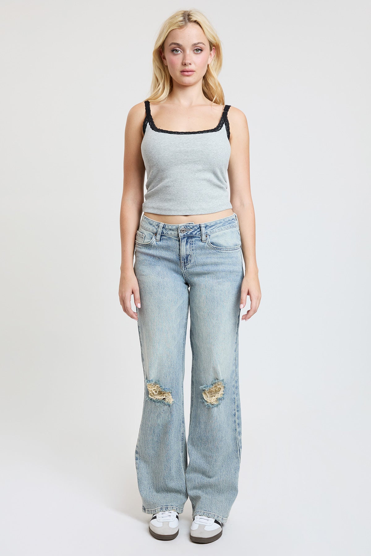 L Light Blue Rips