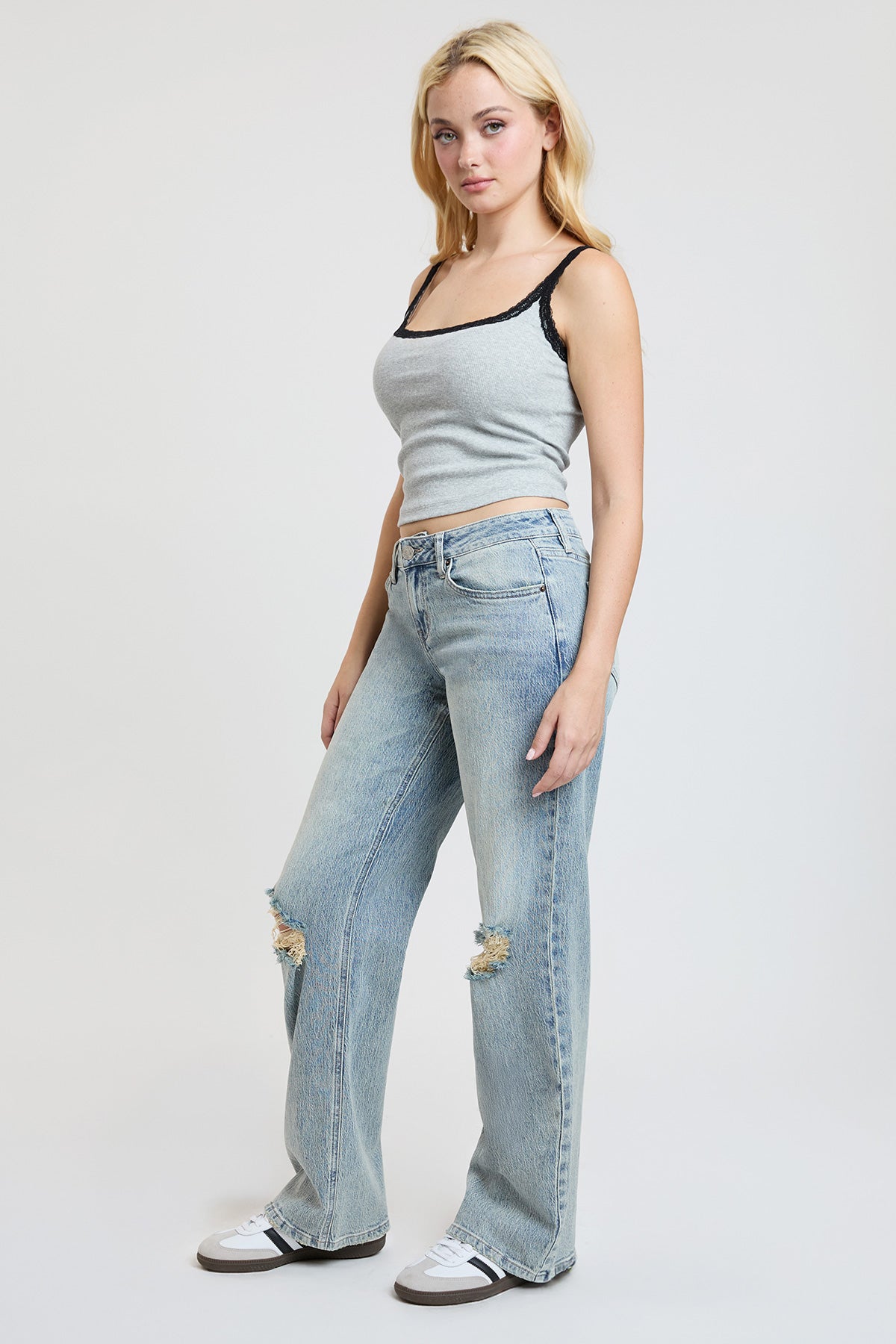 L Light Blue Rips