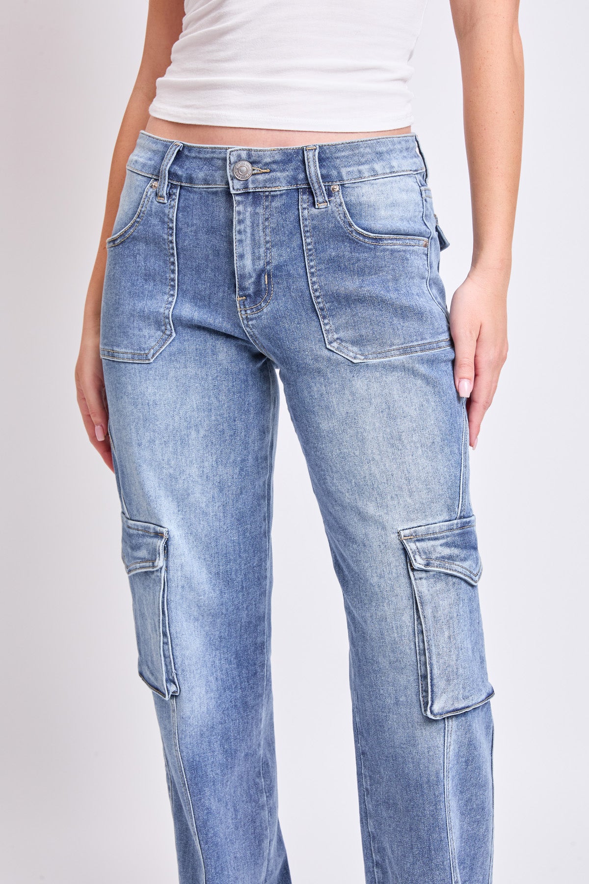 Women's High Rise Skater Cargo Jeans