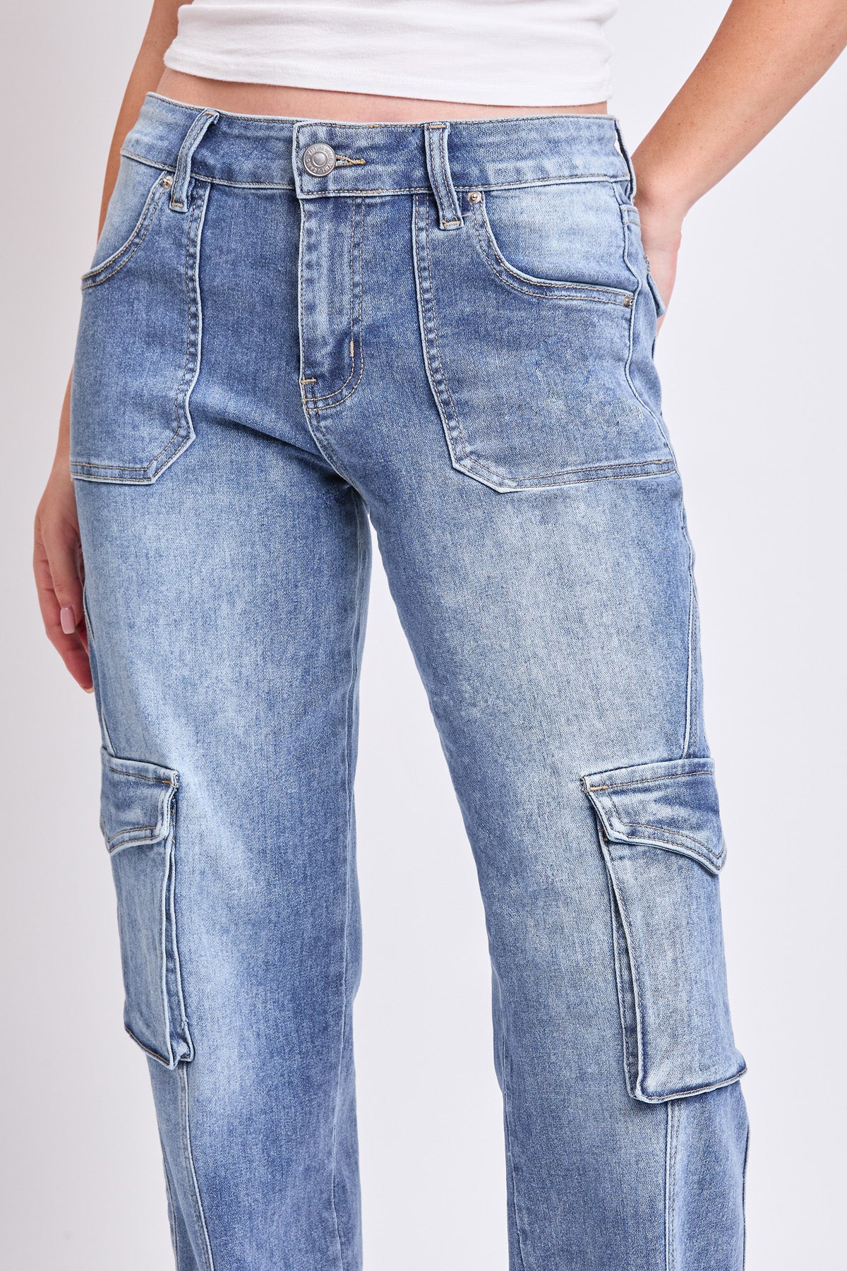 Women's High Rise Skater Cargo Jeans