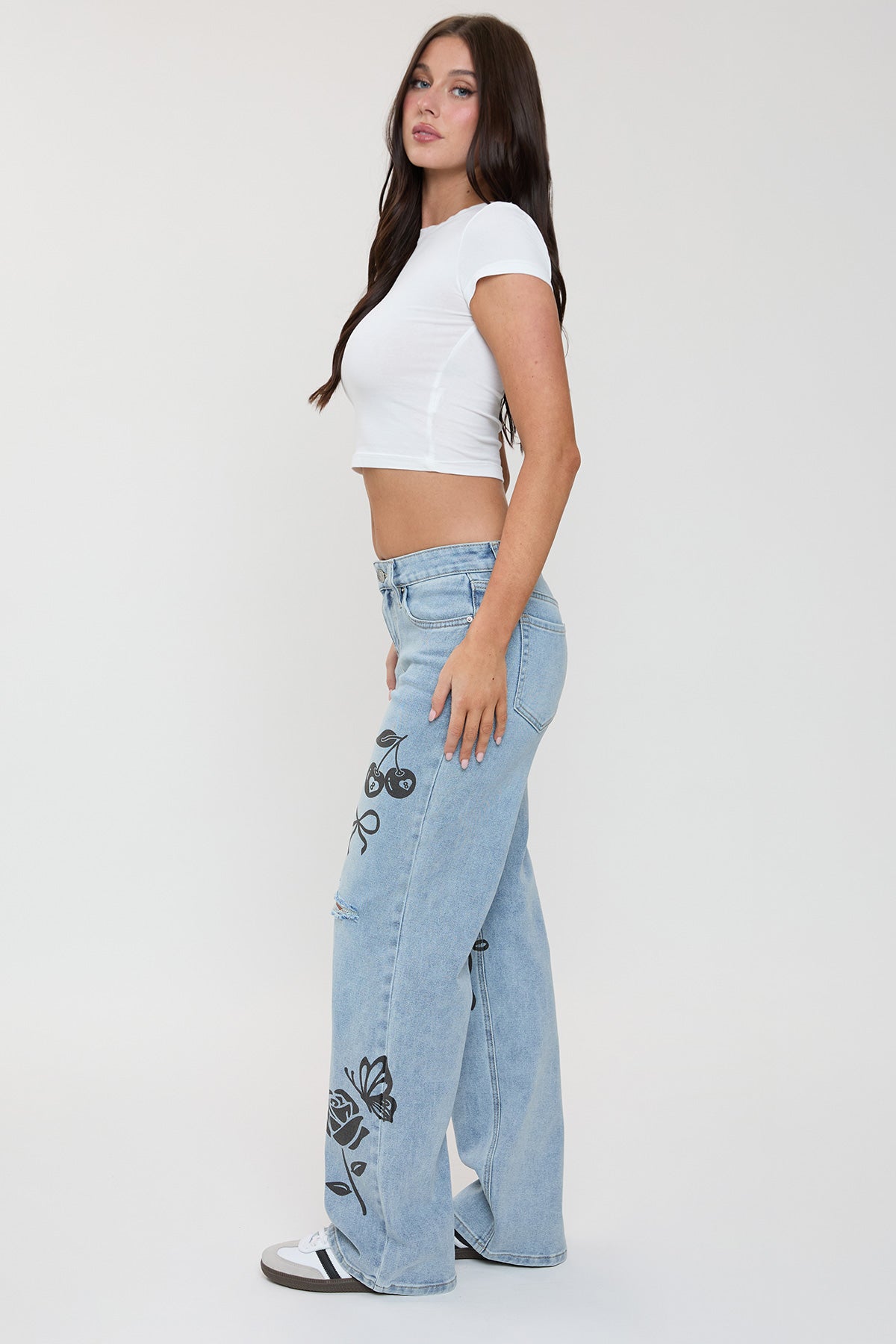 L Light Blue Rips