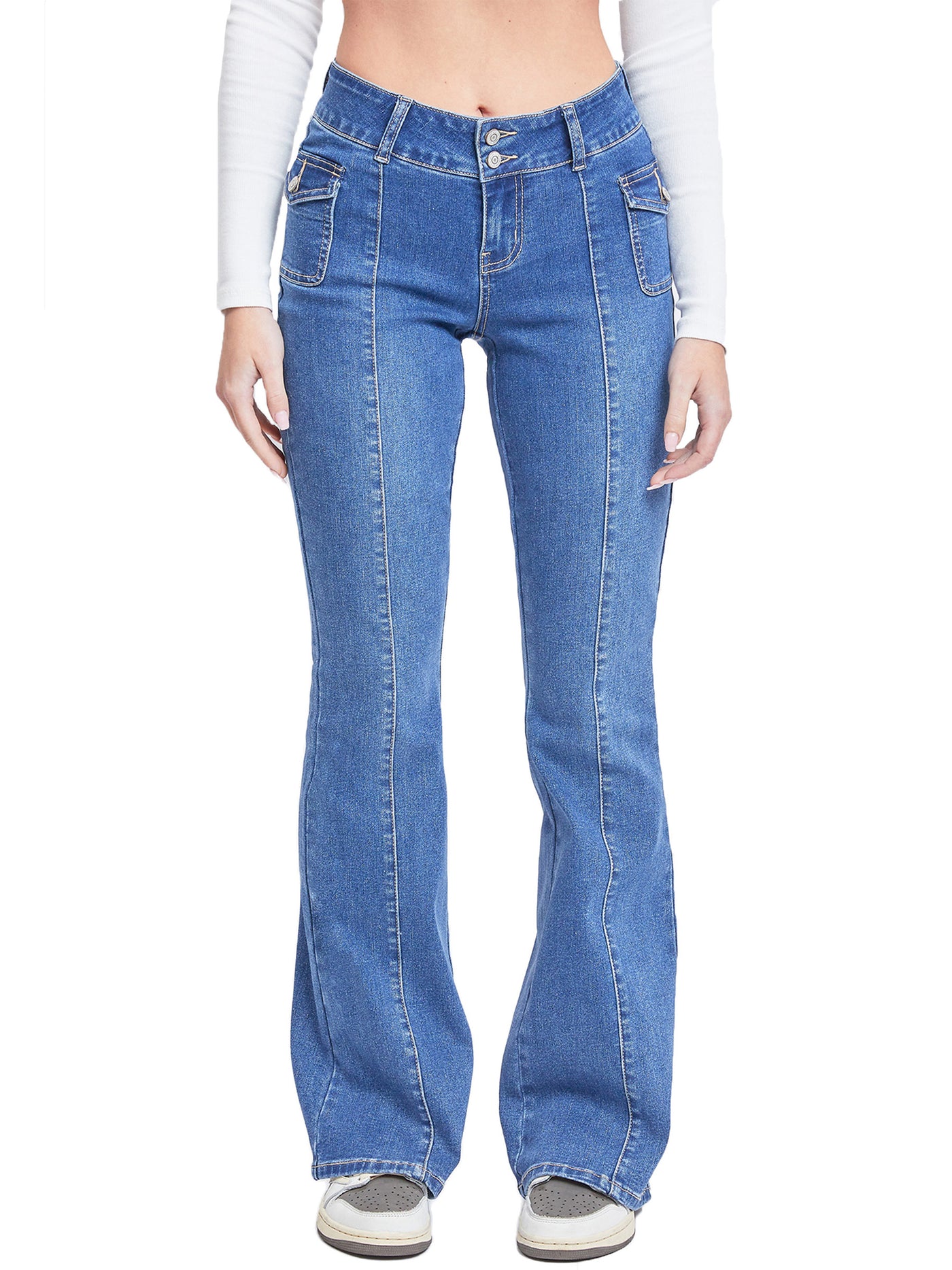 Women's Cargo Flare Jeans