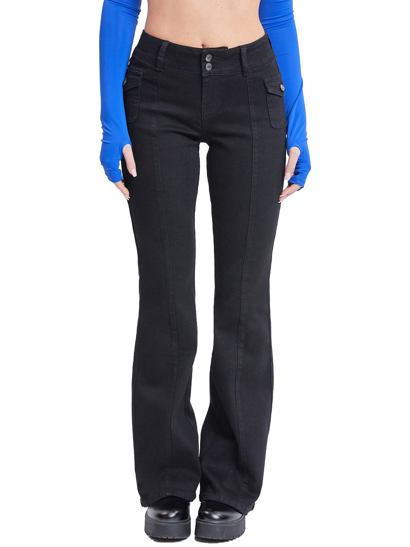 Women's Cargo Flare Jeans