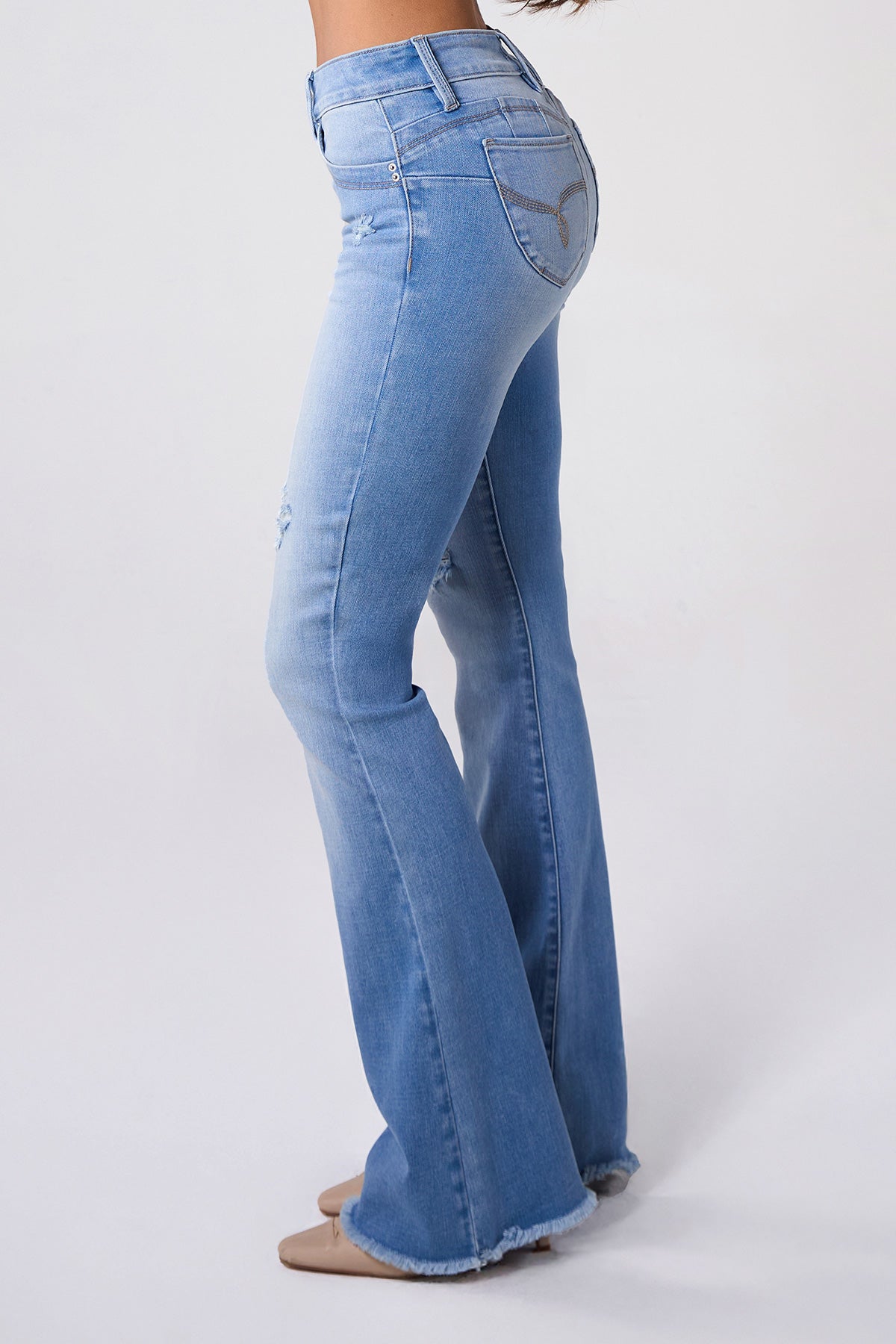 L Light Blue Rips