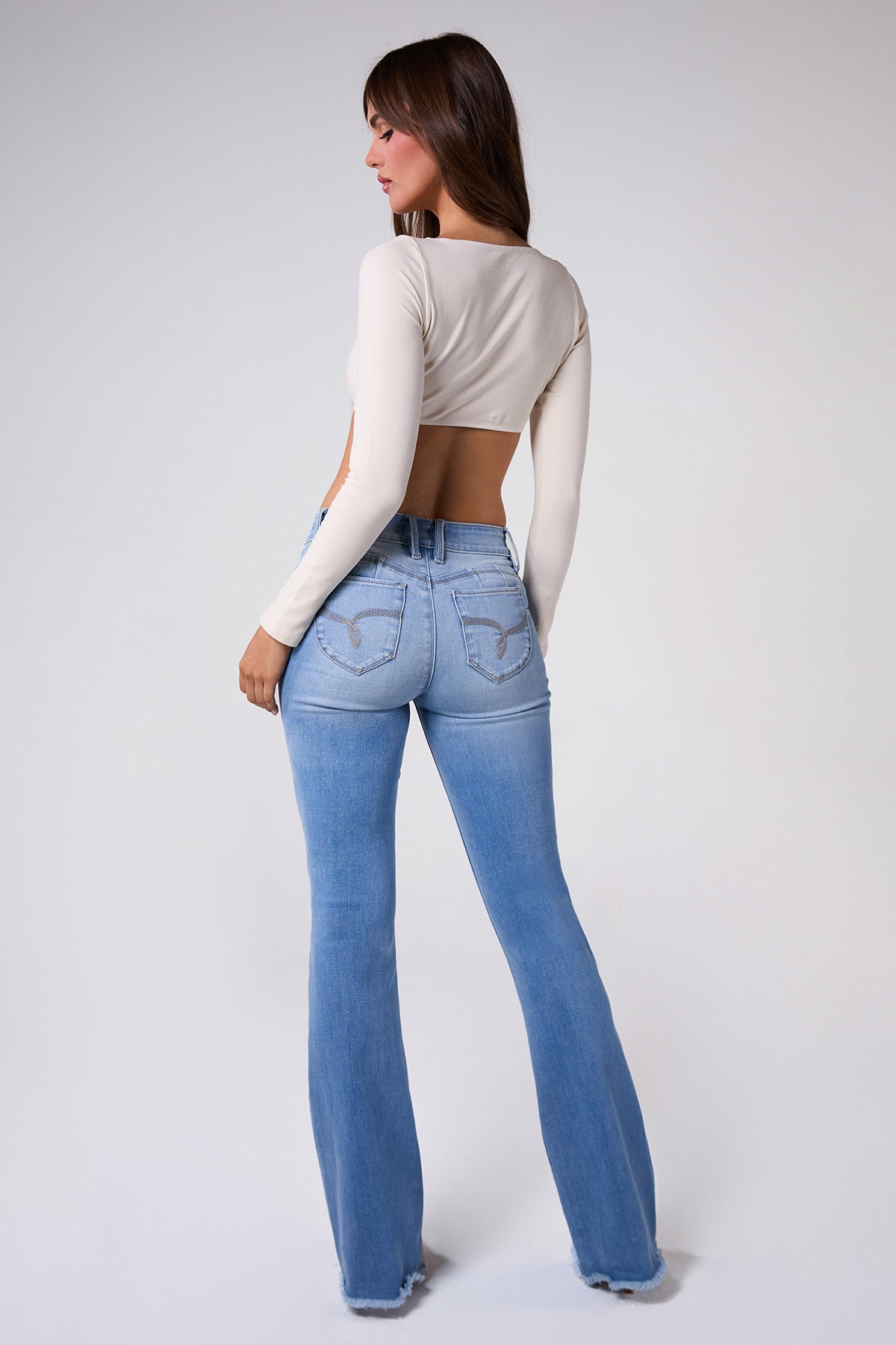L Light Blue Rips