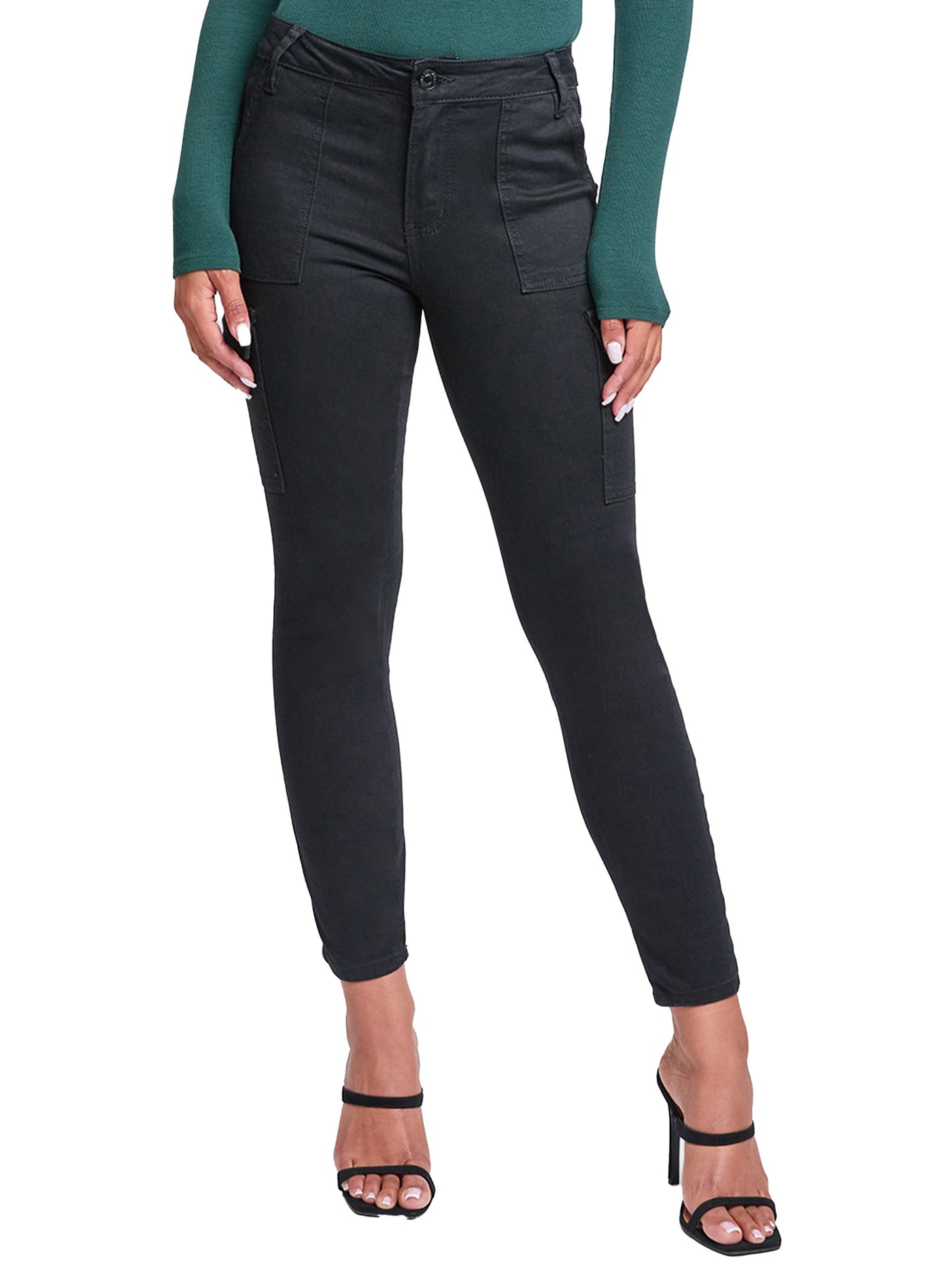 Women's High Rise Skinny Cargo Jeans