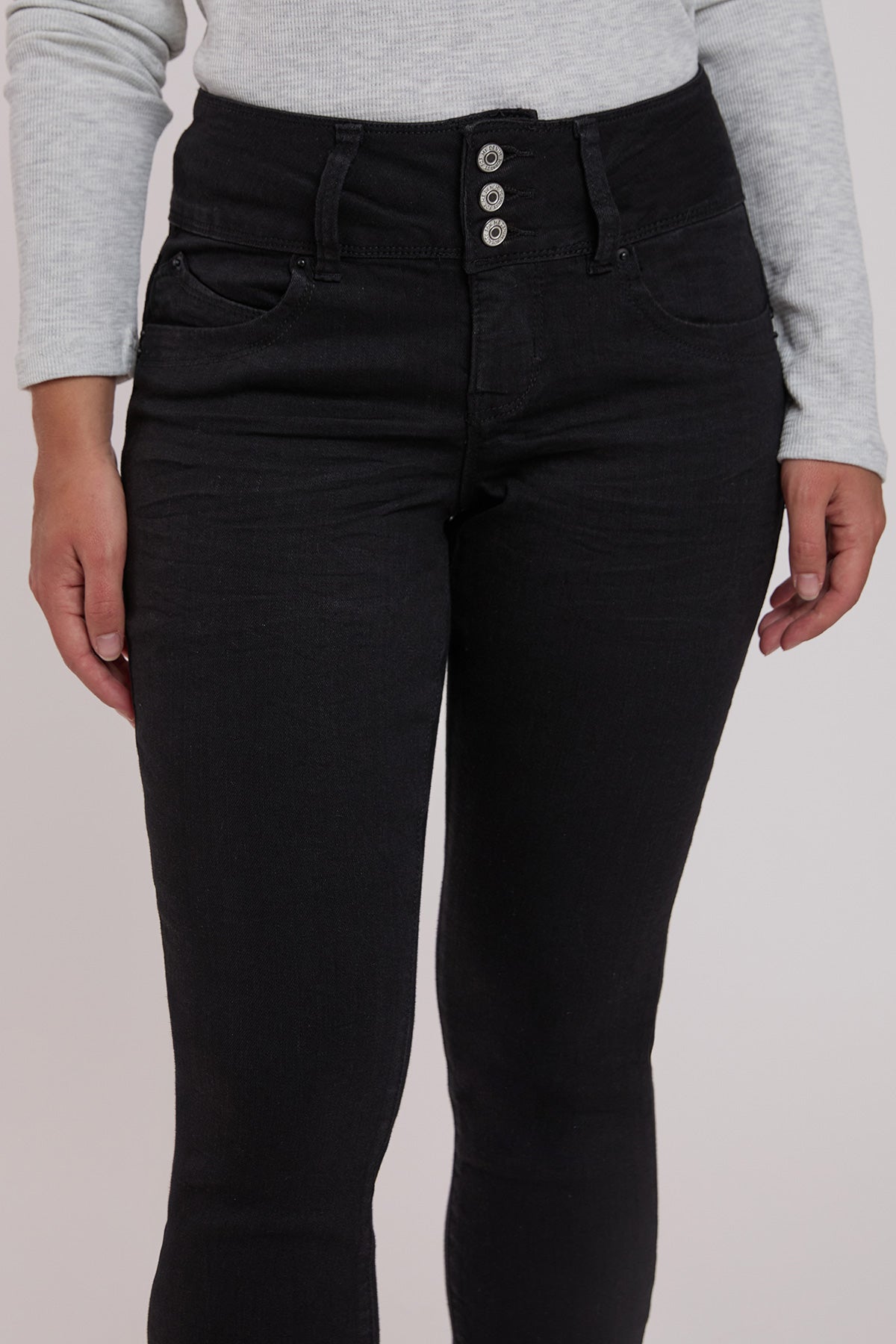 Women's Petite WannaBettaButt 3 Button Skinny Ankle Sustainable Jean