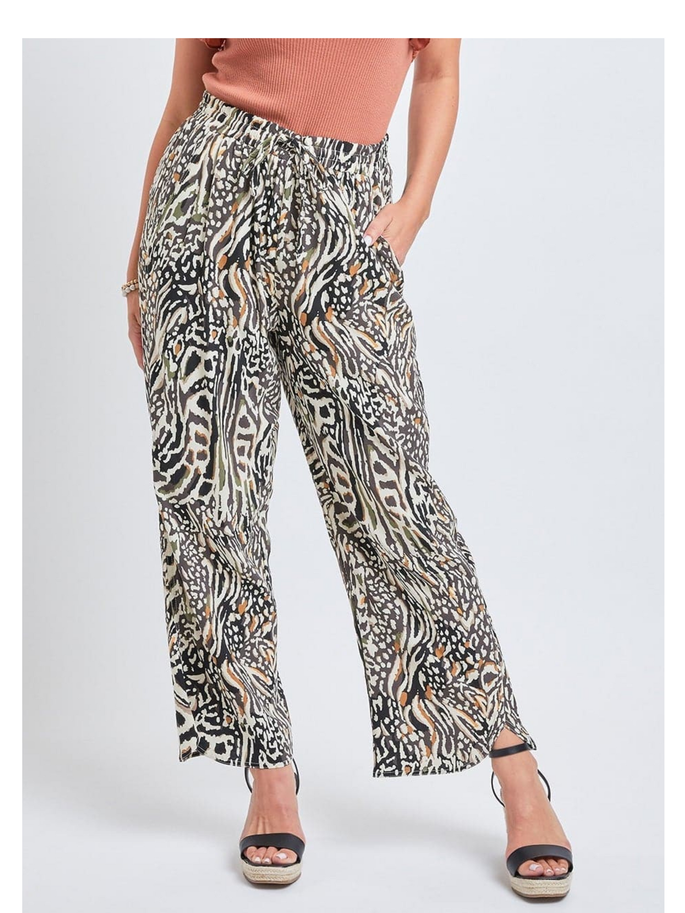 Women's Pull-On Stove Pipe Pant With Tulip Hem Detail