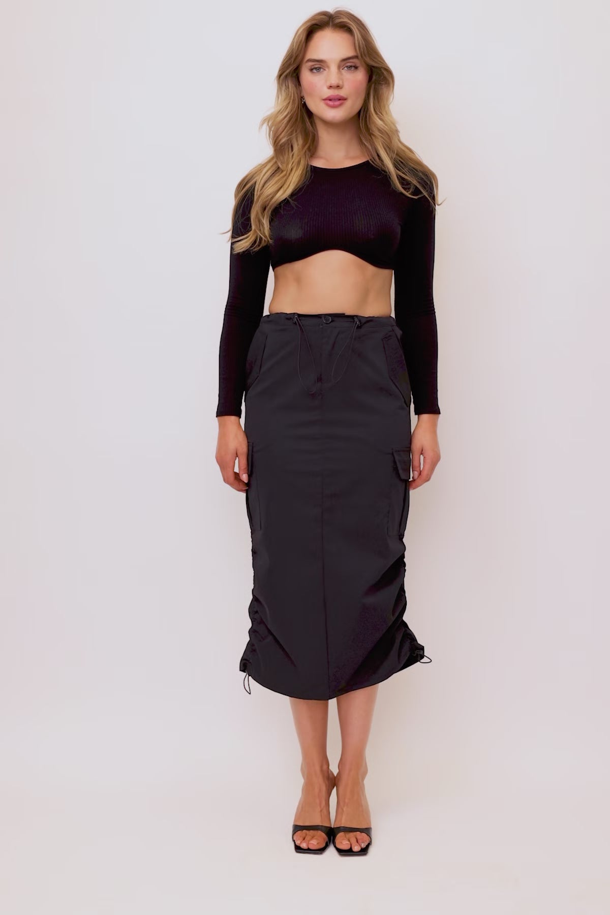 Women's Midi Cargo Parachute Skirt