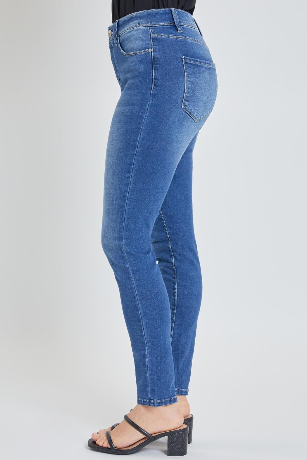 Women Hide Your Muffin Top High Rise Basic Skinny Jean Wp60641