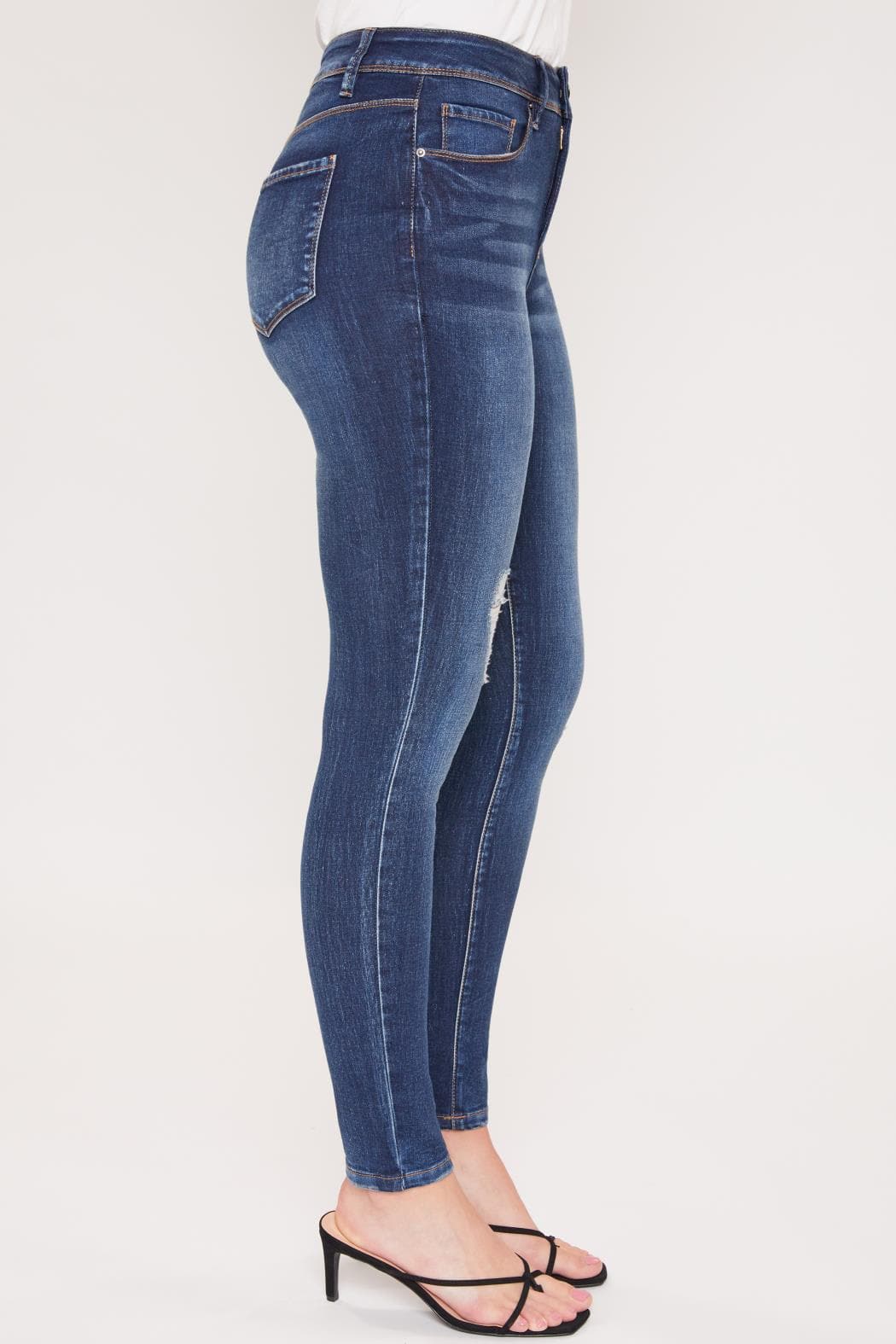 Women Hide Your Muffin Top High Rise Basic Skinny Jean Wp60641
