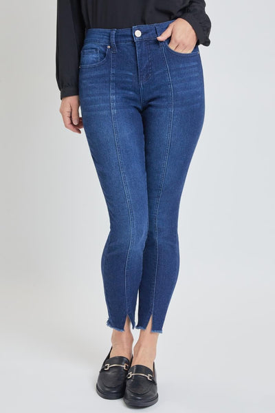 Women High Rise Skinny Jean With Front Seam And Slit Detail Wp87351N