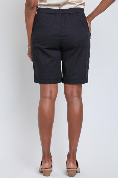 Women Wide Leg Bermuda Shorts With Big Pockets Wm1090P1