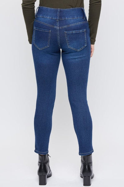 Women's Petite 3 Button High Rise Skinny Jean