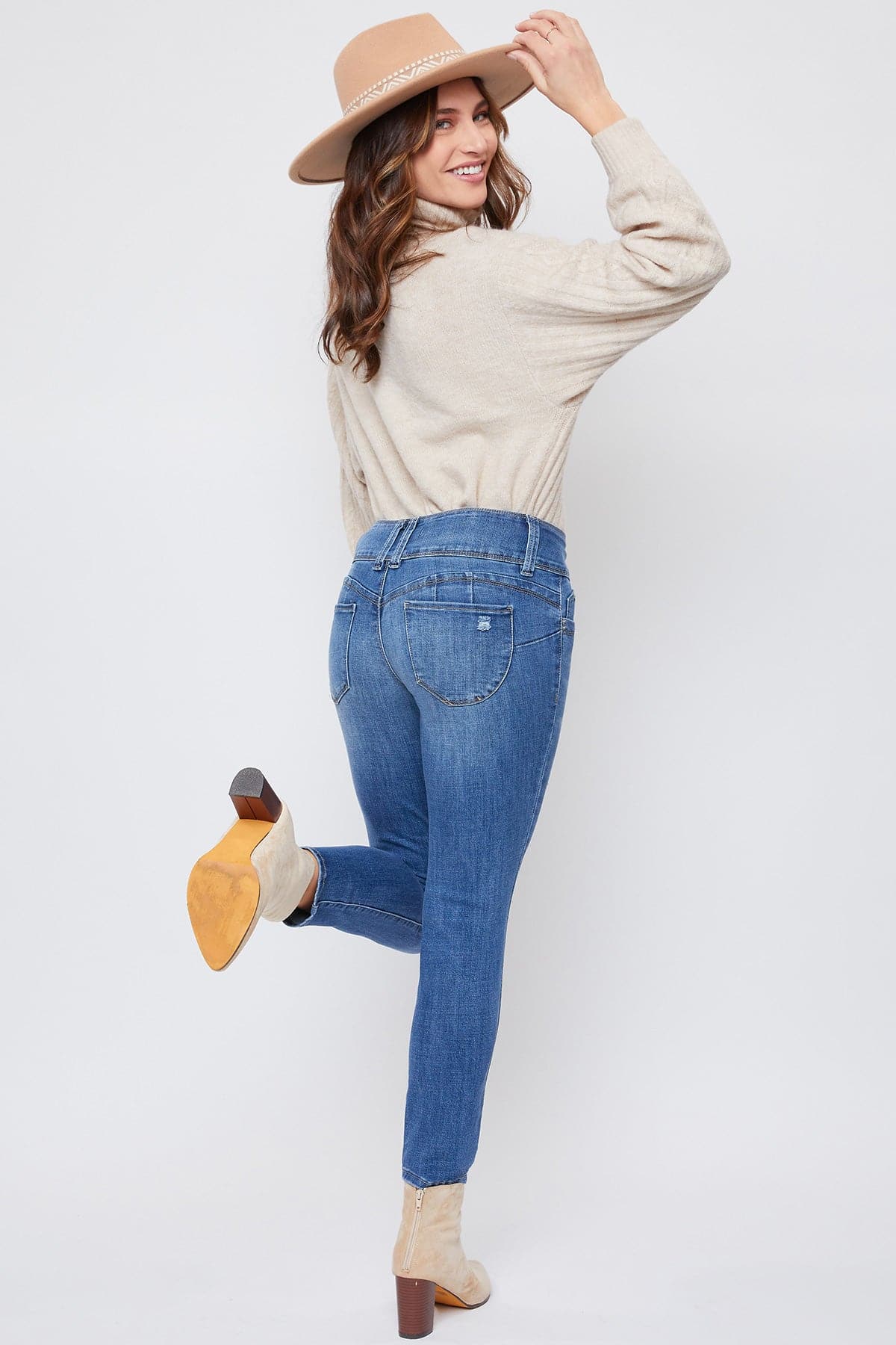 Women's Petite Sustainable WannaBettaButt Mid Rise Jeans