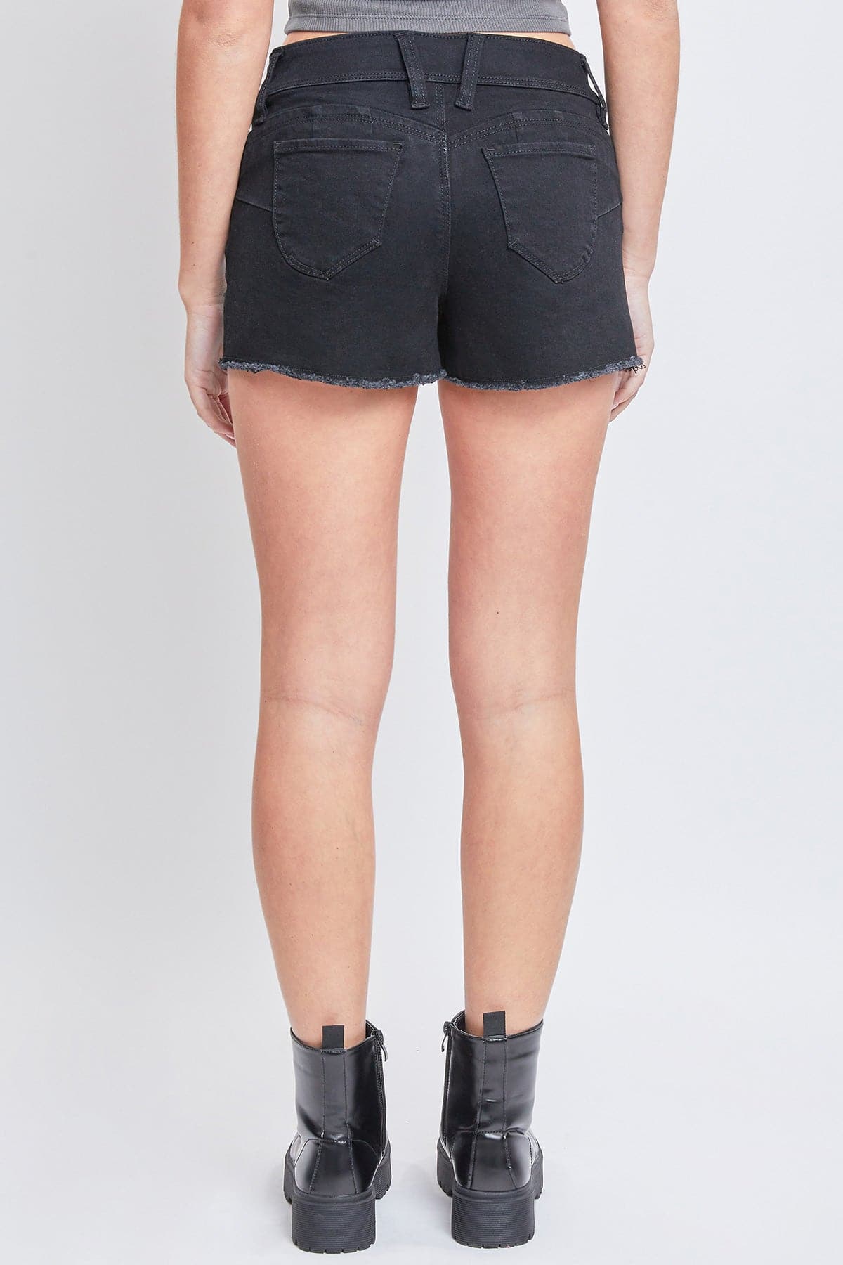 Women's WannaBettaButt Low Rise Frayed Shorts