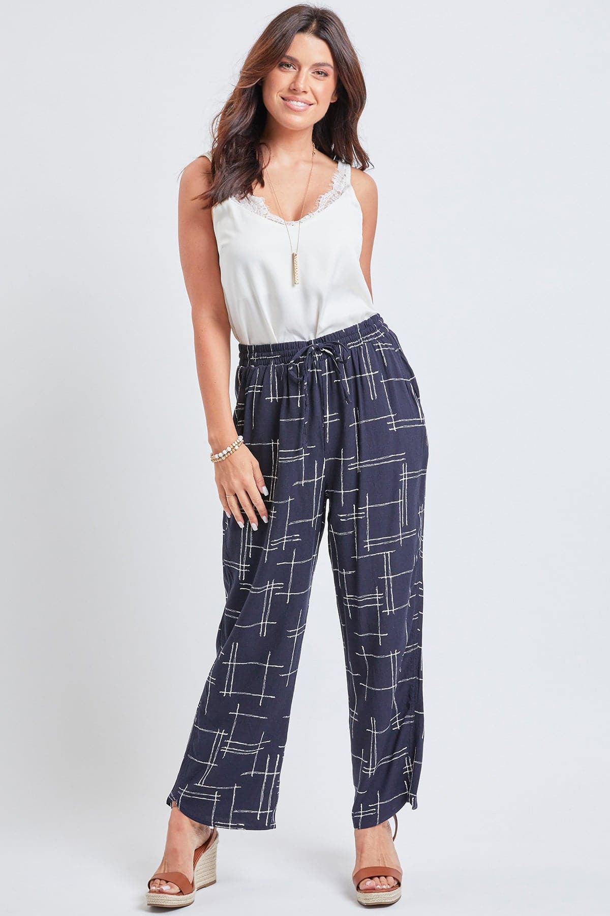 Pull On Stove Pipe Pant With Tulip Hem Detail
