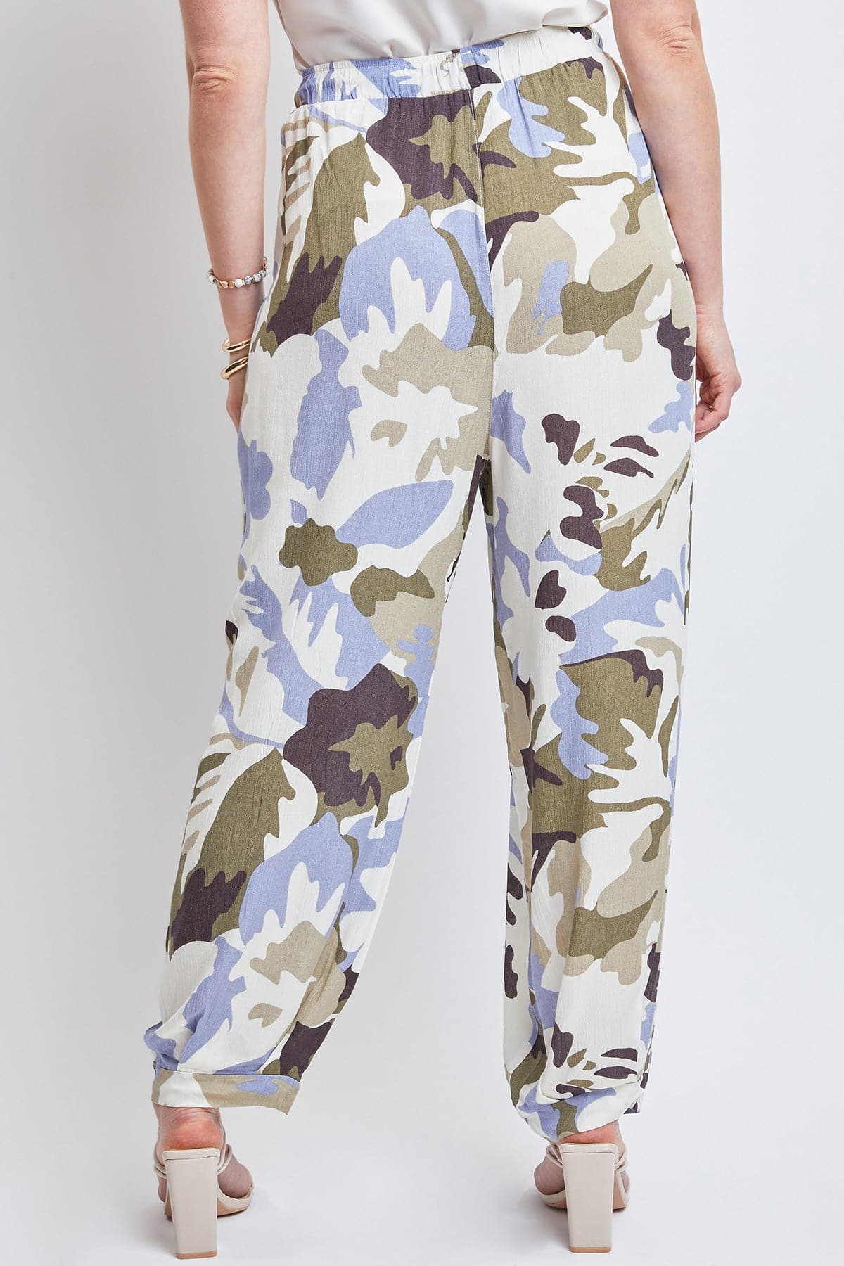 Women's Drawstring Wide Jogger Pant With Pleated Hem Lifestyle Collection