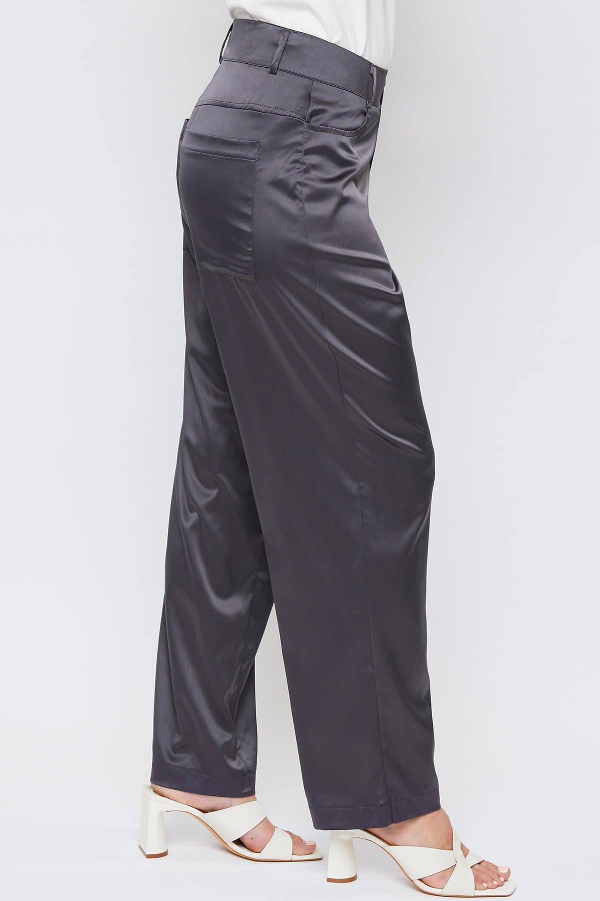 Women's Satin Wide Stove Pipe Pant Lifestyle Collection