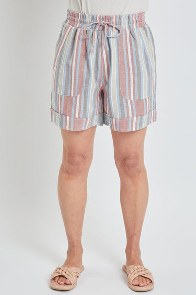 Women's High Rise Pull-On Cuffed Shorts - Lifestyle Collection