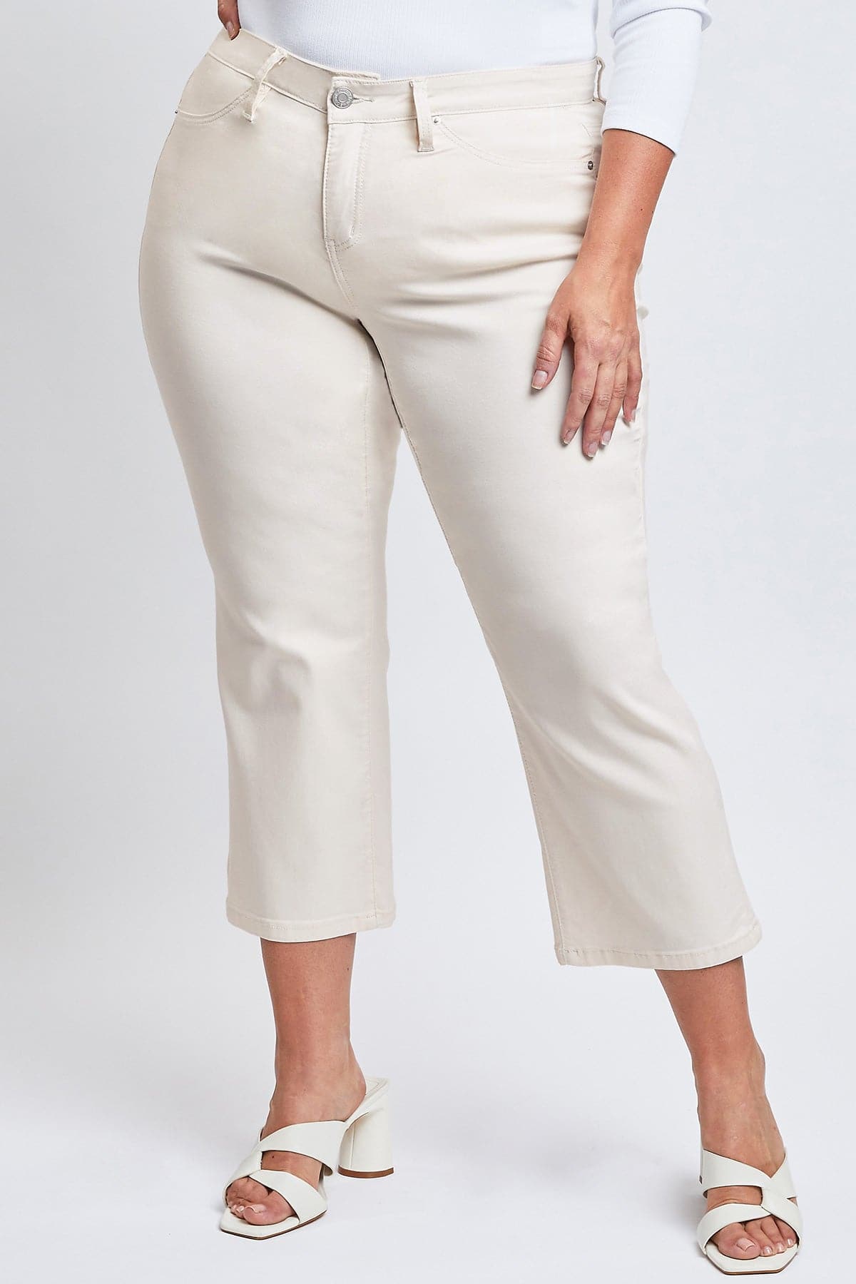 Women's Plus Size Hyperstretch High Rise Wide Leg Flood Pants from ROYALTY  – Royalty For me