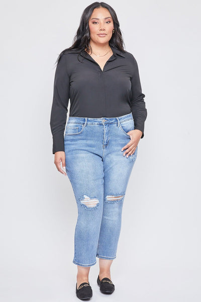 Women's Plus Size Sustainable Vintage Straight Ankle Jeans
