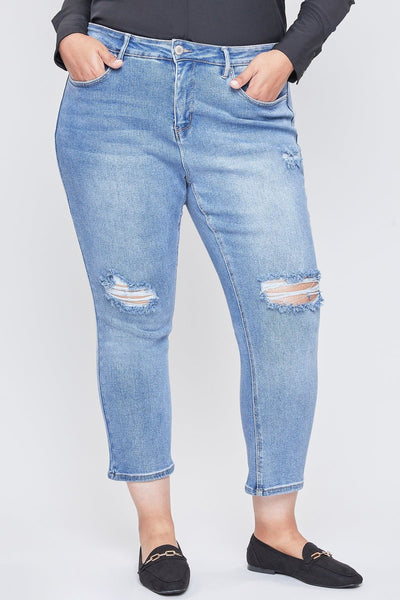 Women's Plus Size Sustainable Vintage Straight Ankle Jeans