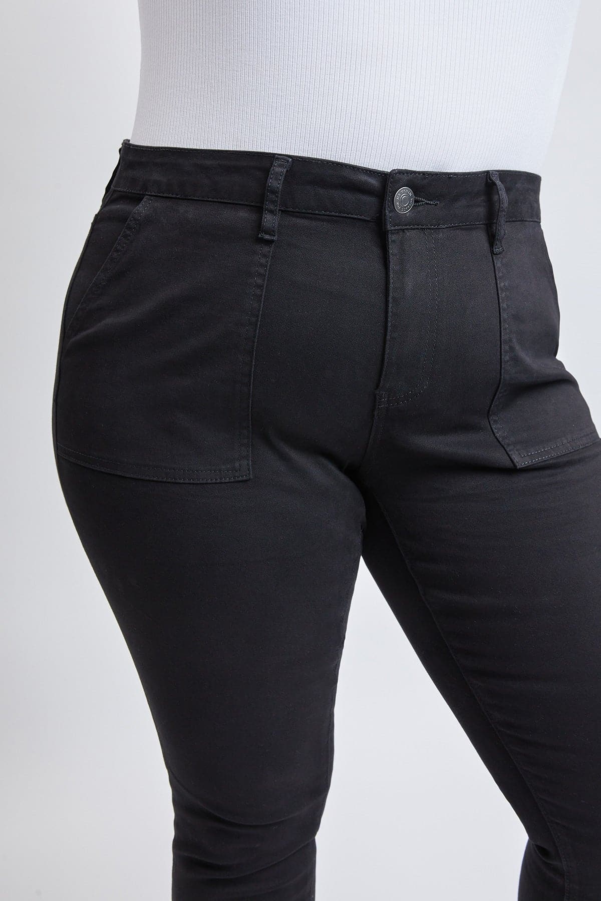 Women's Plus Size Raw Hem Pants