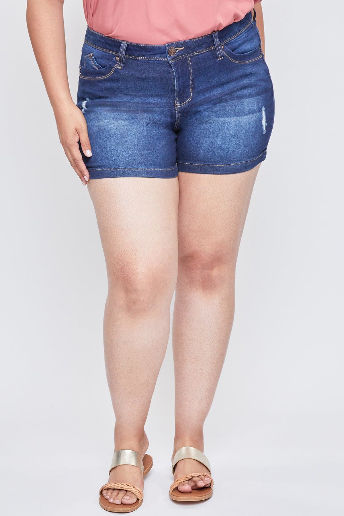 Women's Plus Size Sustainable WannaBettaButt Side Slit Hem Shorts